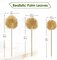 6 Pcs Artificial Gold Palm Leaves – PU Foam Faux Tropical Palm Fronds for DIY Wedding Bouquets, Centerpieces, Arrangements, Party & Home Décor